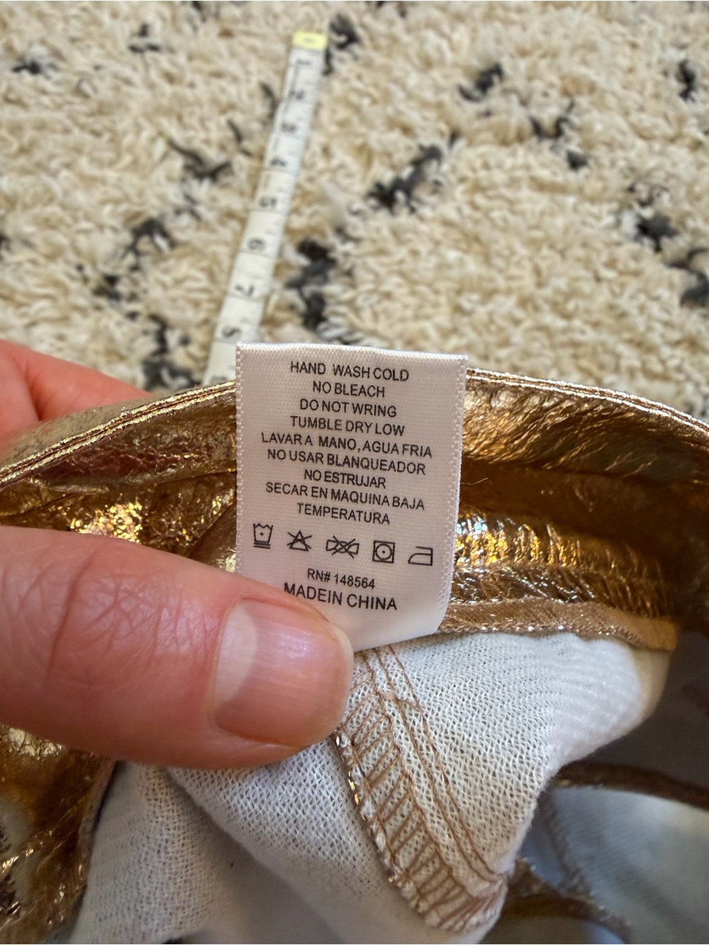 AKIRA Gold Metallic Belt Wrap fits like a M or S - Picture 5 of 5